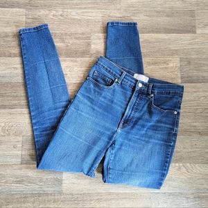 Everlane Medium Wash High Waisted Skinny Jean Size 27 Tall